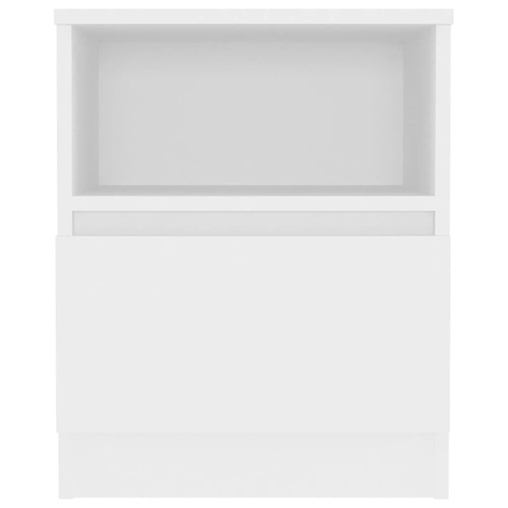 vidaXL Bed Cabinet White 40x40x50 cm Engineered Wood