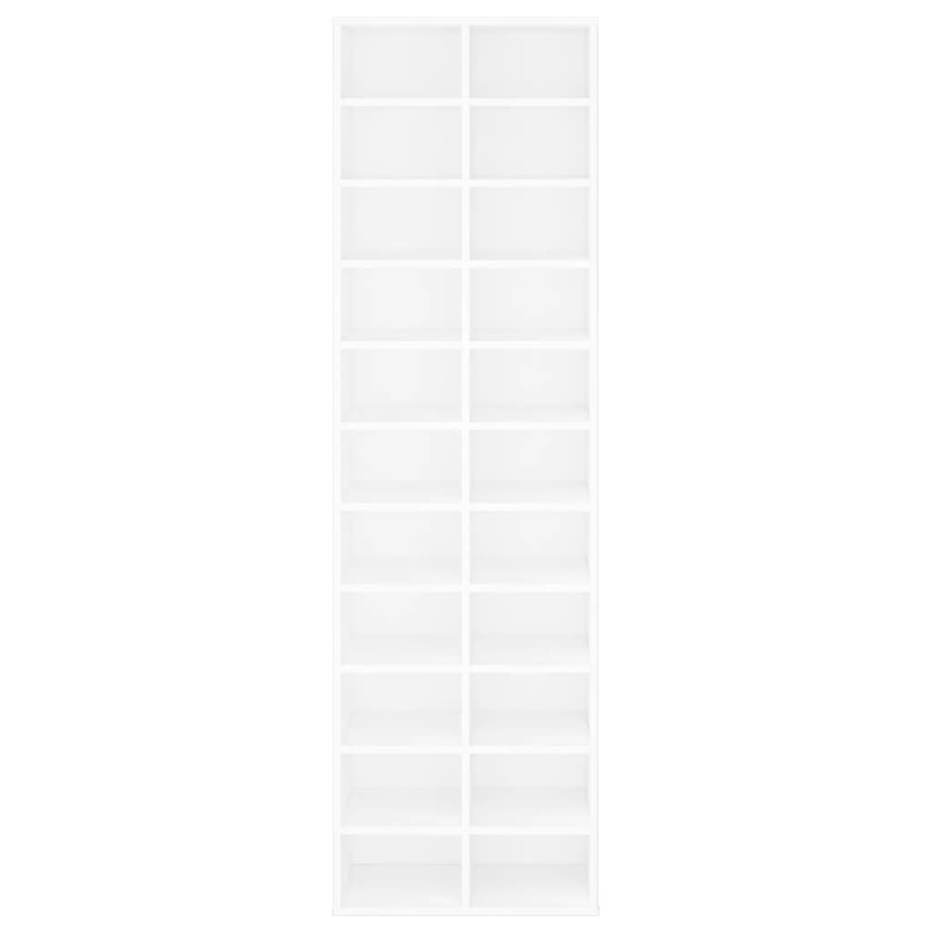 vidaXL Shoe Cabinet White 54x34x183 cm Engineered Wood