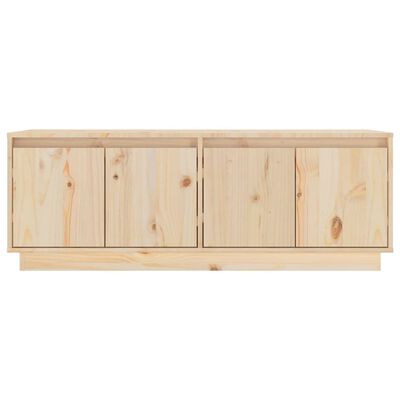 vidaXL TV Cabinet 110x34x40 cm Solid Wood Pine, natural vidaXL TV Cabinet 110x34x40 cm Solid Wood Pine