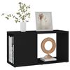 vidaXL TV Cabinet Black 60x24x32cm Engineered Wood