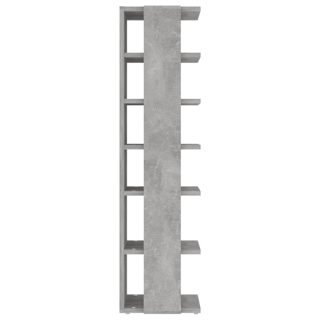 vidaXL Shoe Cabinet Concrete Grey 27.5x27x102 cm Engineered Wood