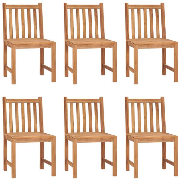 vidaXL 7 Piece Garden Dining Set 150x90 cm Solid Teak Wood
