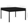 vidaXL 3 Piece Garden Lounge Set with Cushions Black PVC