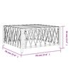 vidaXL Garden Table Anthracite 70x70x34 cm Woven Fabric