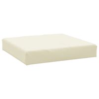 vidaXL Pallet Cushion Cream 60x60x6 cm Oxford Fabric