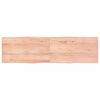 vidaXL Table Top Light Brown 180x50x(2-4)cm Treated Solid Wood Live Edge