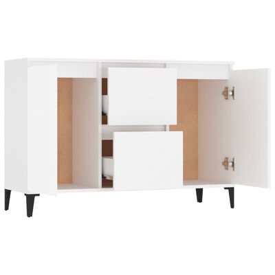 vidaXL Sideboard White 102x35x70 cm Engineered Wood, white vidaXL Sideboard White 102x35x70 cm Engineered Wood