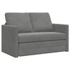 vidaXL Floor Sofa Bed 2-in-1 Dark Grey 122x204x55 cm Velvet