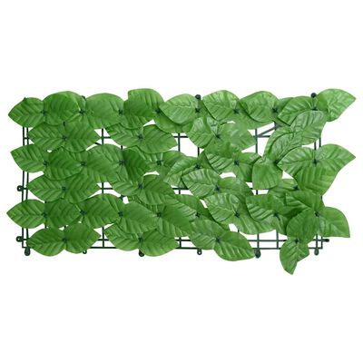 vidaXL Balcony Screen with Green Leaves 300x100 cm, green vidaXL Balcony Screen with Green Leaves 300x100 cm