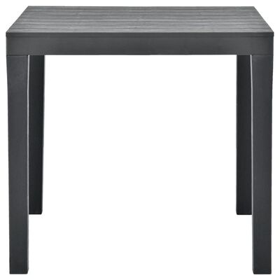 vidaXL Garden Table Anthracite 78x78x72 cm Plastic, anthracite vidaXL Garden Table Anthracite 78x78x72 cm Plastic