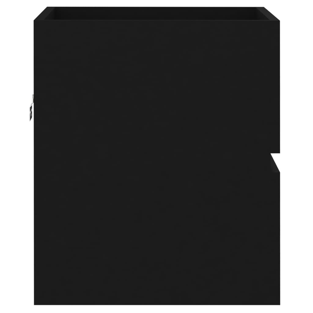 vidaXL Sink Cabinet Black 41x38.5x45 cm Engineered Wood
