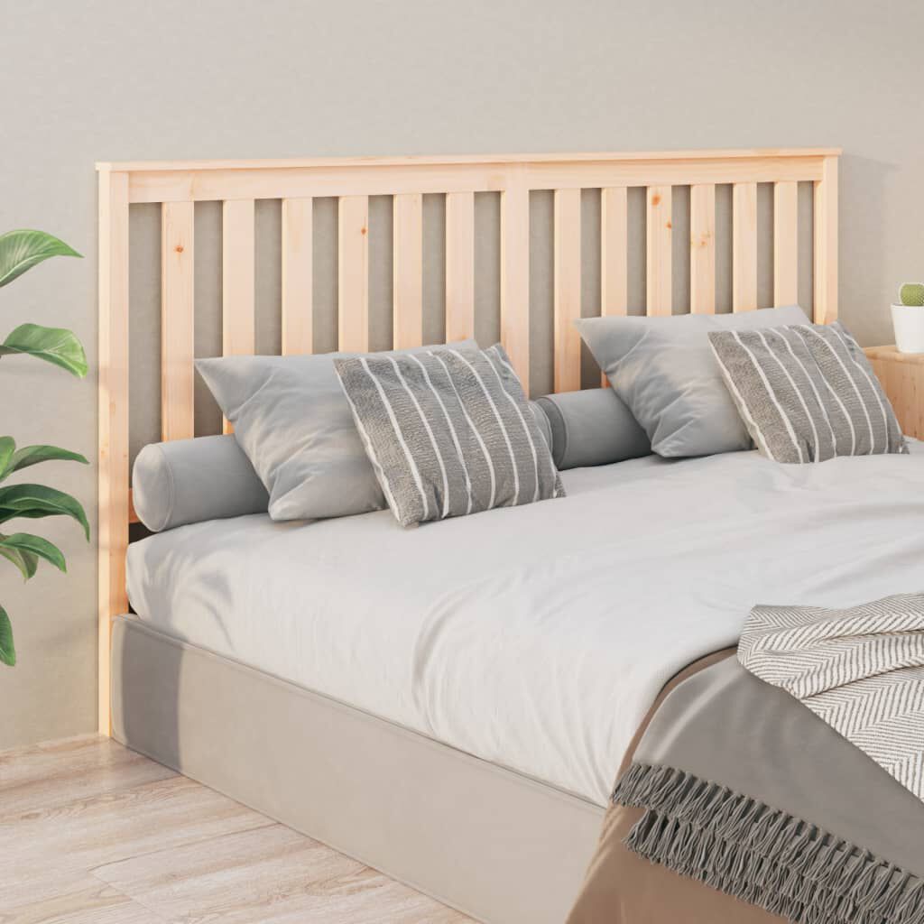 vidaXL Bed Headboard 186x6x101 cm Solid Wood Pine