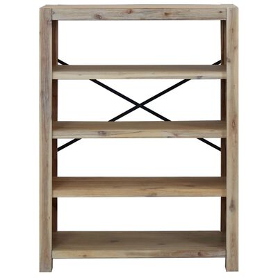 vidaXL 4-Tier Bookcase 80x30x110 cm Solid Wood Acacia,  vidaXL 4-Tier Bookcase 80x30x110 cm Solid Wood Acacia