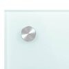 vidaXL Kitchen Backsplash White 70 x 50 cm Tempered Glass