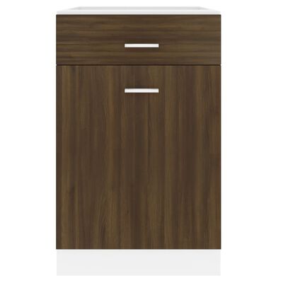 vidaXL Drawer Bottom Cabinet Lyon Brown Oak 50x46x81.5 cm Engineered Wood, brown oak vidaXL Drawer Bottom Cabinet Lyon Brown Oak 50x46x81.5 cm Engineered Wood