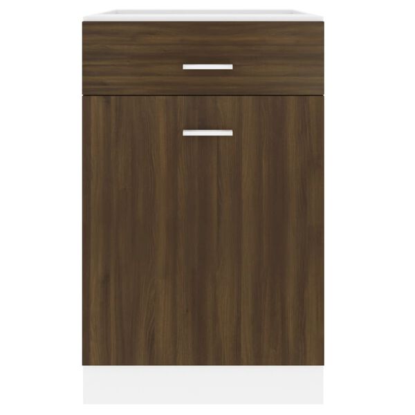 vidaXL Drawer Bottom Cabinet Lyon Brown Oak 50x46x81.5 cm Engineered Wood