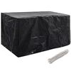 vidaXL Garden Furniture Cover | Black | Polyethylene | 180 x 70 x 90 cm