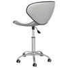 vidaXL Swivel Dining Chairs 2 pcs White Faux Leather