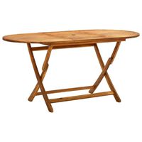 vidaXL Folding Garden Table 160x85x75 cm Solid Acacia Wood, brown vidaXL Folding Garden Table 160x85x75 cm Solid Acacia Wood