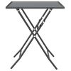 vidaXL 3 Piece Garden Dining Set Expanded Metal Mesh Anthracite