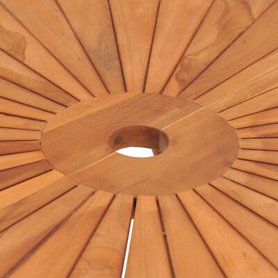 vidaXL Folding Garden Table Ø 85x75 cm Solid Wood Teak