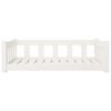 vidaXL Dog Bed White 95.5x65.5x28 cm Solid Wood Pine