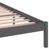 vidaXL Bed Frame without Mattress Solid Wood Pine 140x200cm Grey