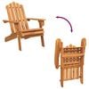 vidaXL Garden Adirondack Chairs with Footrests 2 pcs Solid Wood Acacia