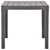 vidaXL Garden Table Mocca 78x78x72 cm Plastic