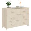 vidaXL Sideboard HAMAR Honey Brown 113x40x80 cm Solid Wood Pine