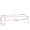 vidaXL Monitor Stand 50x27x15 cm Solid Wood Pine