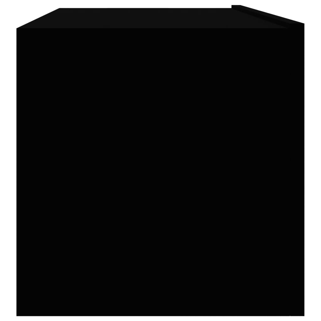 vidaXL TV Cabinet Black 100x30x30 cm Engineered Wood