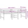 vidaXL Bed Frame without Mattress 90x200 cm Solid Wood Pine