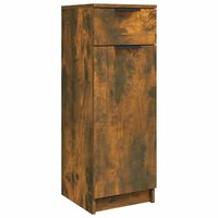 vidaXL Bathroom Cabinet Smoked Oak 32x34x90 cm Engineered Wood, smoked oak vidaXL Bathroom Cabinet Smoked Oak 32x34x90 cm Engineered Wood