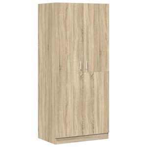 vidaXL Wardrobe Sonoma Oak 80x52x180 cm Engineered Wood