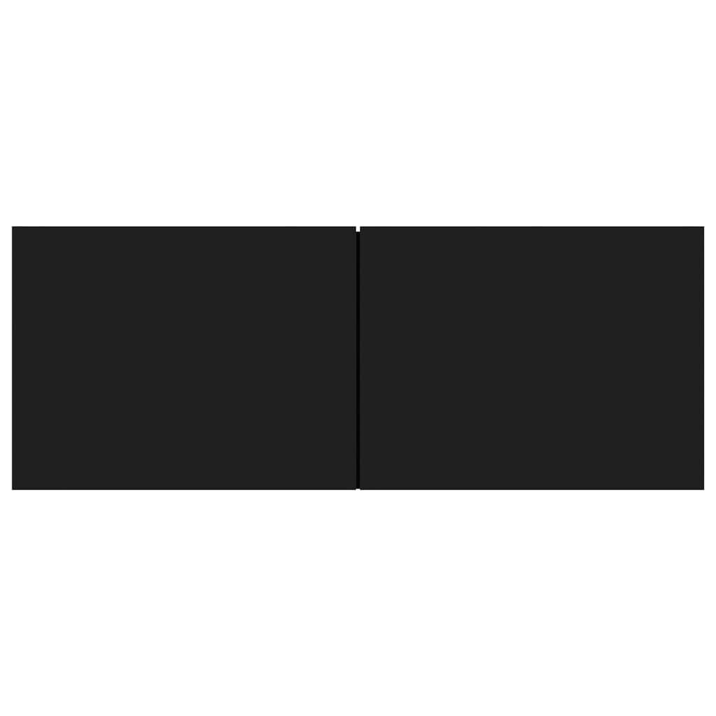 vidaXL TV Cabinet Black 80x30x30 cm Engineered Wood