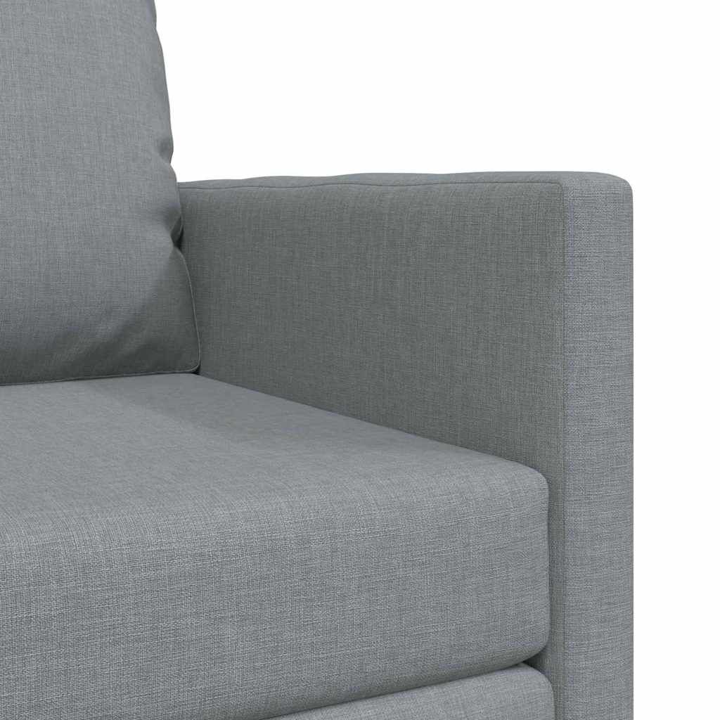 vidaXL Floor Sofa Bed 2-in-1 Light Grey 112x174x55 cm Fabric