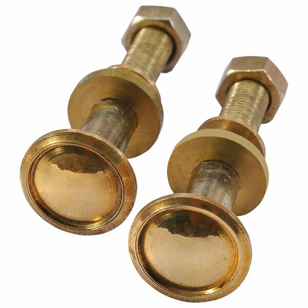 vidaXL Sunlounger Spare Wheels 2 pcs Solid Teak Wood