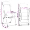 vidaXL Folding Camping Chairs 2 pcs Grey Aluminium