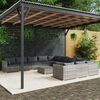 vidaXL 12 Piece Garden Lounge Set with Cushions Poly Rattan Grey