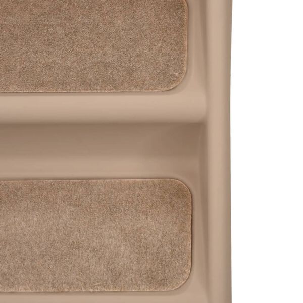 vidaXL Folding Dog Stairs Brown 62x40x49.5 cm