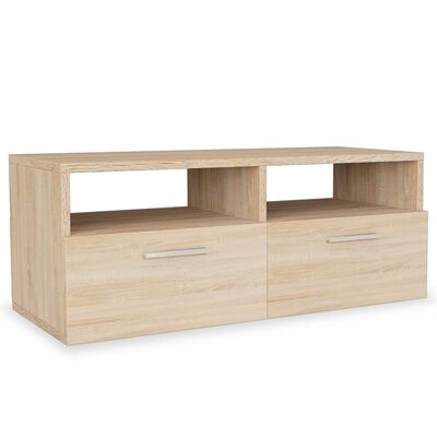 vidaXL TV Cabinets 2 pcs Engineered Wood 95x35x36 cm Oak, oak vidaXL TV Cabinets 2 pcs Engineered Wood 95x35x36 cm Oak