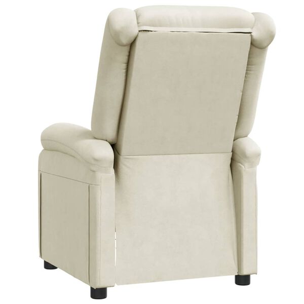 vidaXL Recliner Chair White Faux Leather
