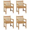 vidaXL 5 Piece Garden Dining Set 180x90 cm Solid Teak Wood