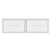 vidaXL Wall-mounted Drawer Shelf High Gloss White 60x26x18.5 cm Engineered Wood