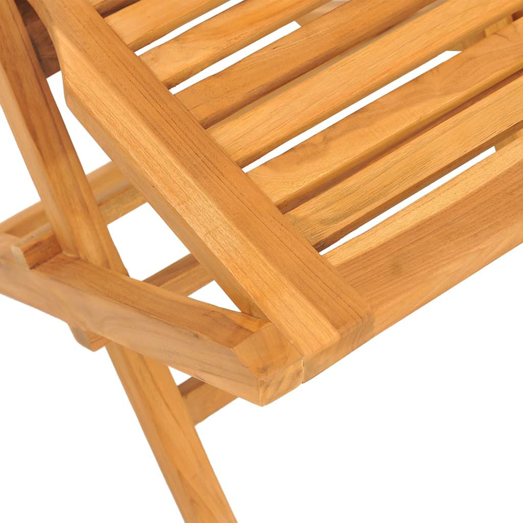 vidaXL Folding Garden Chairs 4 pcs 47x63x90 cm Solid Wood Teak