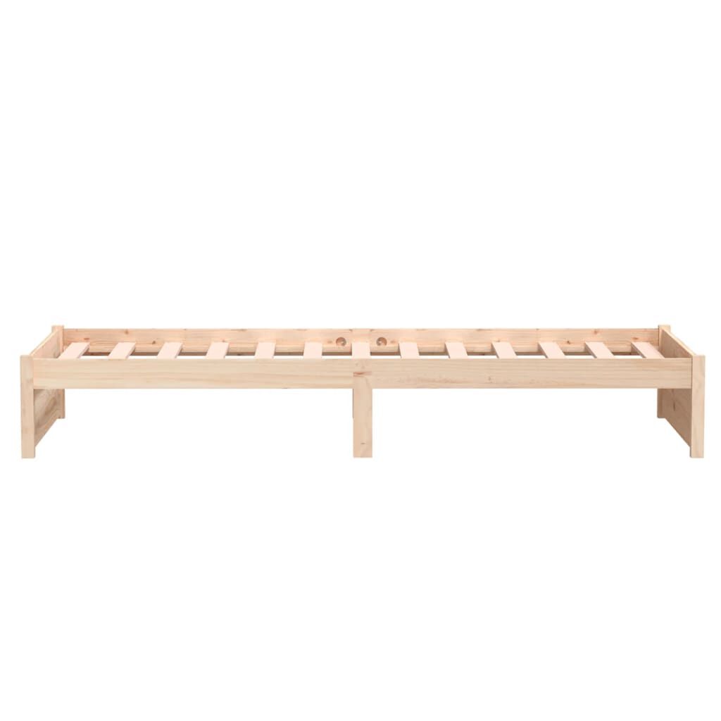 vidaXL Bed Frame without Mattress Solid Wood 75x190 cm Small Single Small Single