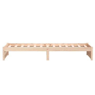 vidaXL Bed Frame without Mattress Solid Wood 75x190 cm Small Single Small Single, natural vidaXL Bed Frame without Mattress Solid Wood 75x190 cm Small Single Small Single