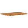 vidaXL Bathroom Vanity Top Solid Acacia Wood 80x52x2.5 cm