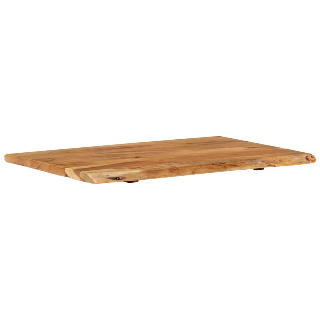 vidaXL Bathroom Vanity Top Solid Acacia Wood 80x52x2.5 cm